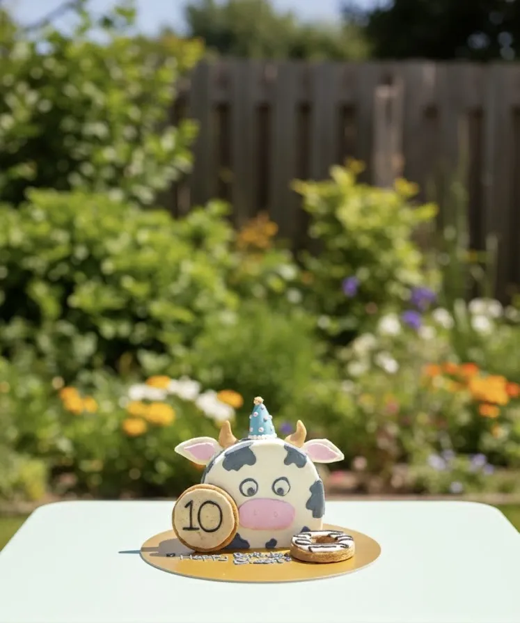 Artisan birthday cake for dogs